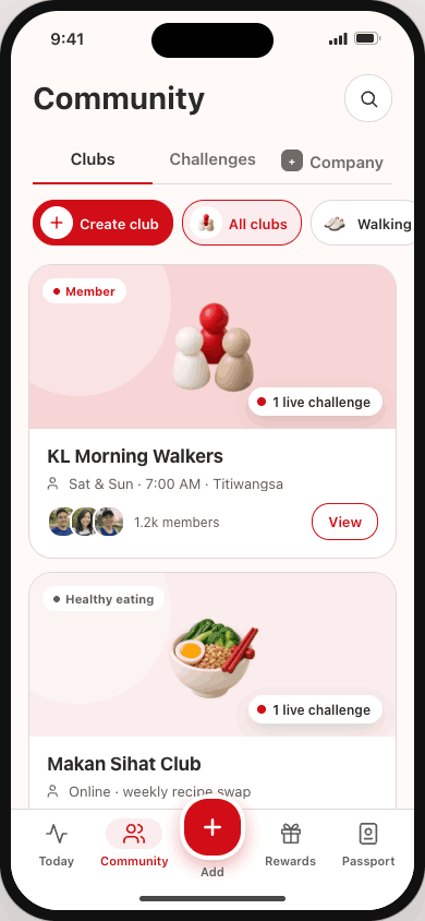 MedBuk+ community clubs